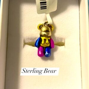 Sterling silver Bear charm. This Bear is just adorable